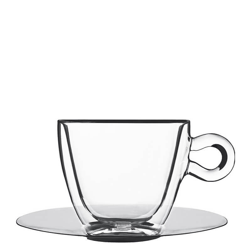 Thermic Glass Drink & Design Tazza Multiuso 30 cl In Vetro Termico Borosilicato Set 2 Pz